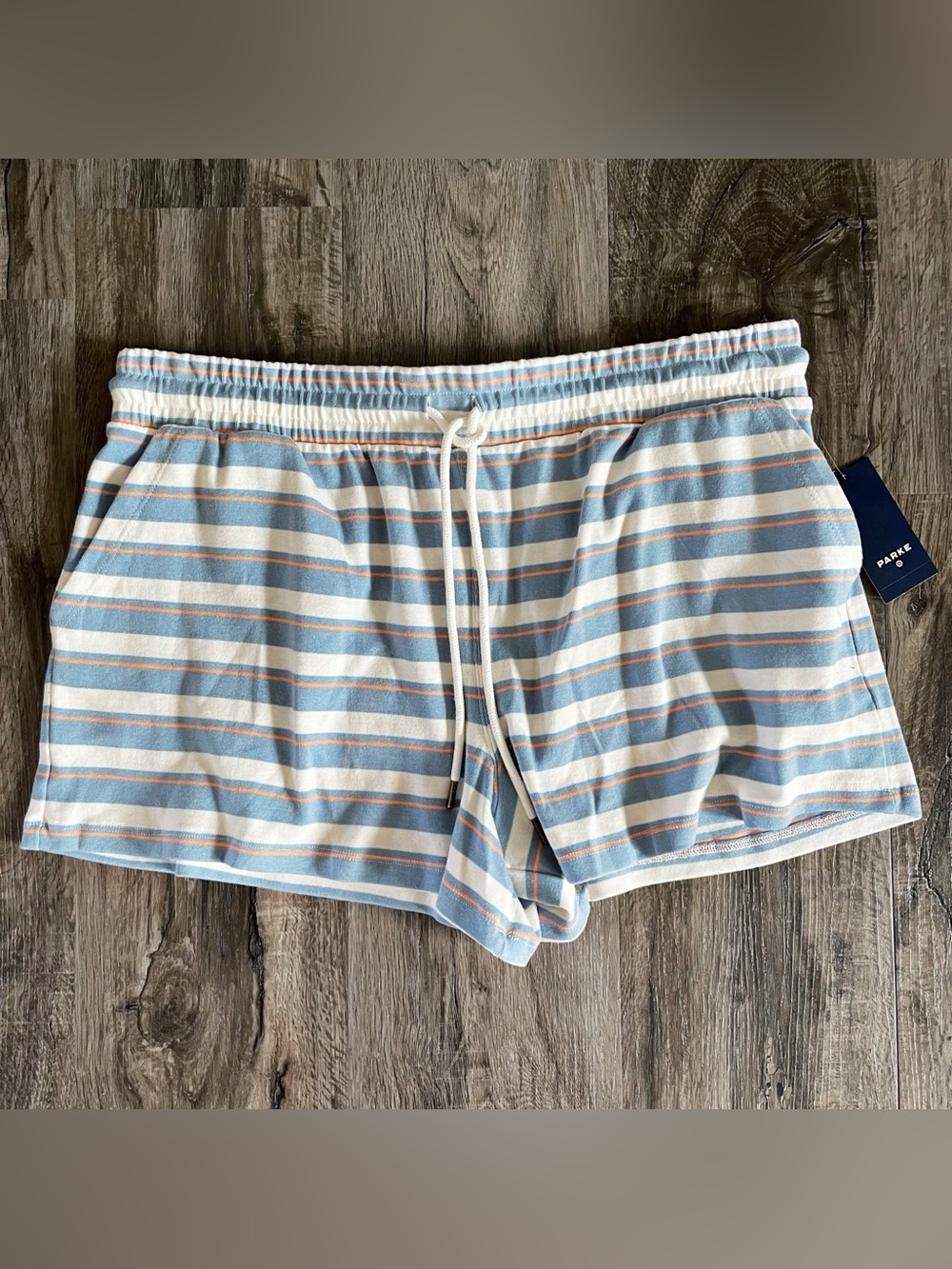 Parke x Target Women's High-Rise Drawstring Knit Pull-On Lounge Shorts Stripe